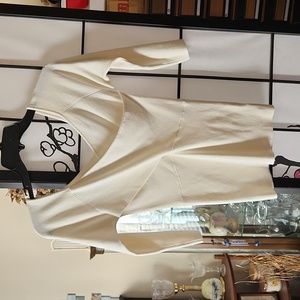 Cream criss-cross blouse